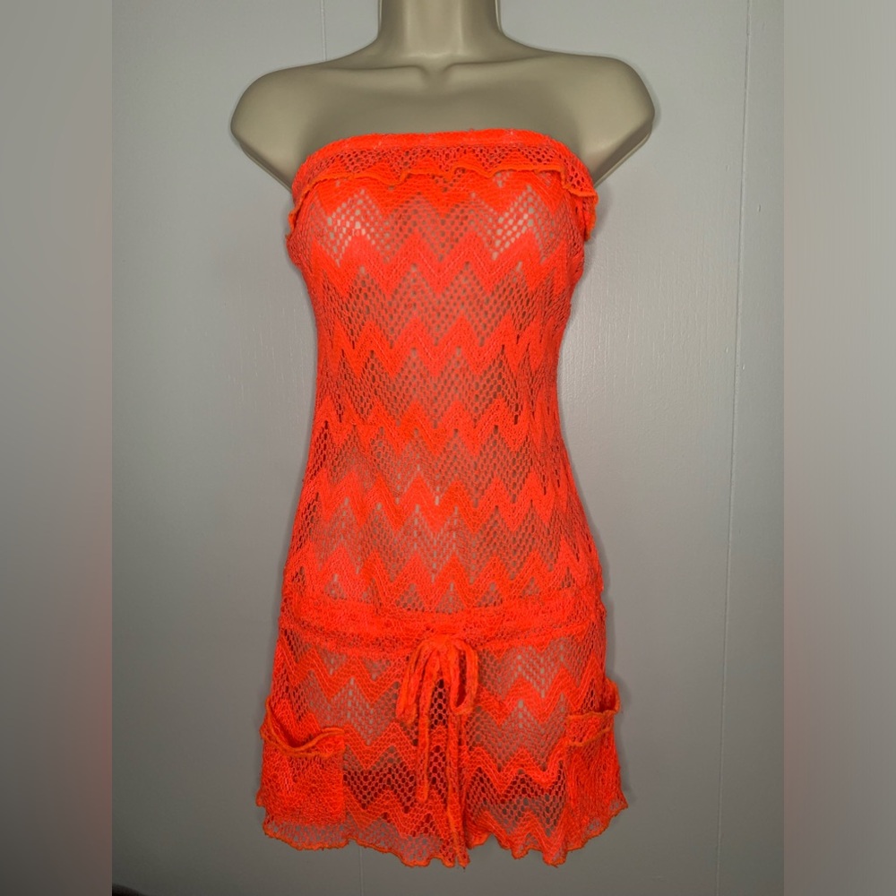 LA CLASS medium bright orange coverup